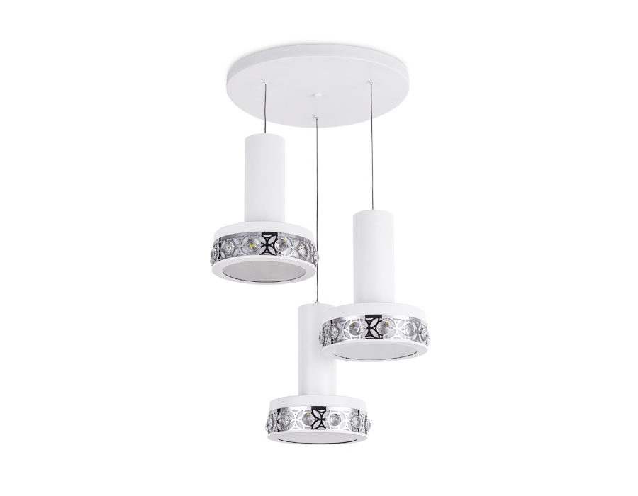 Подвесной светодиодный светильник  Ambrella  FA9492/3 WH/CH белый/хром 54W 4200K