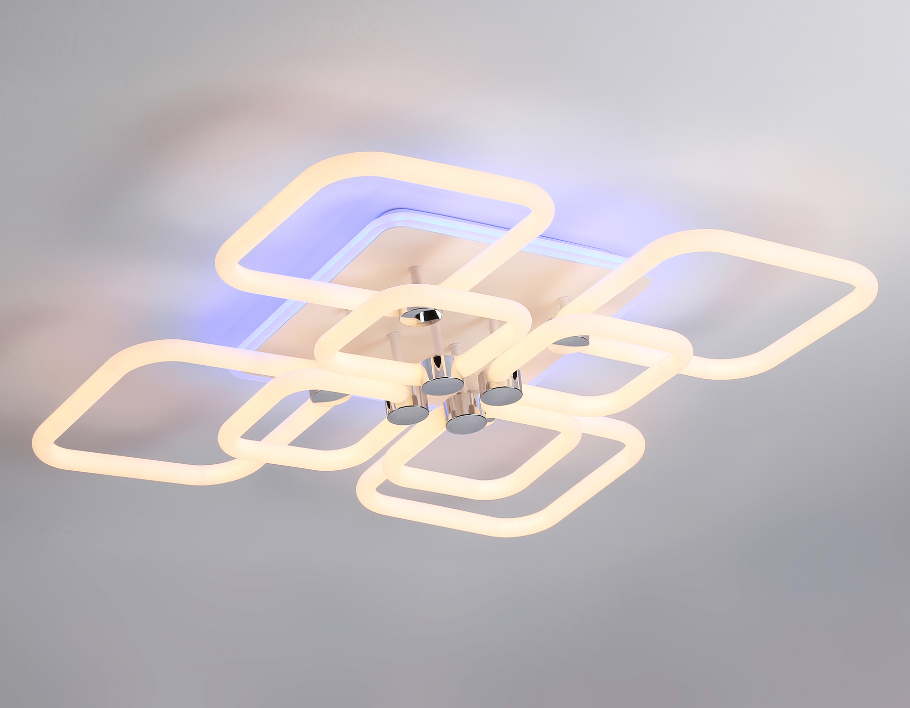 FA3866/4+4 WH белый 144W 3000K-6400K+RGB 627*627*121 (ПДУ РАДИО 2.4G)