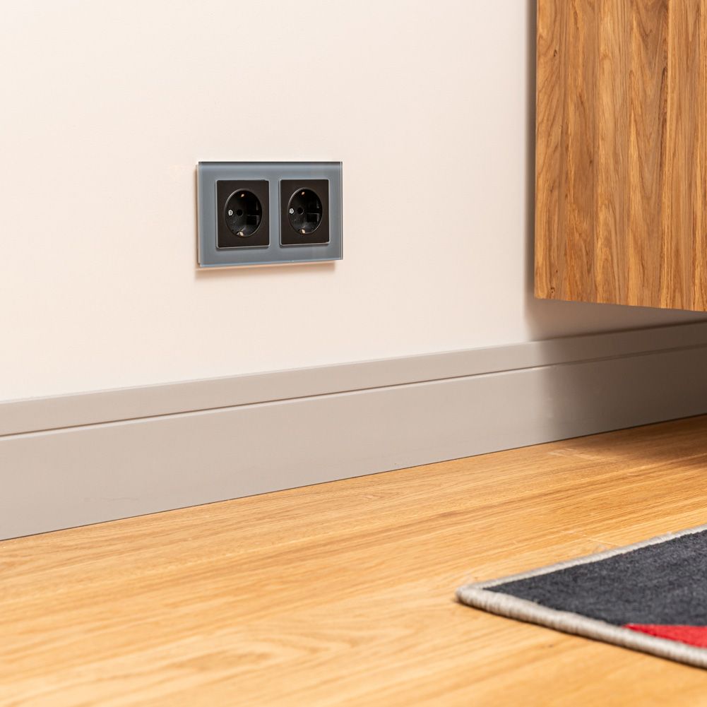 Рамка WERKEL Favorit на 2 поста (серый, стекло) WL01-Frame-02 / W0021115 / a030776