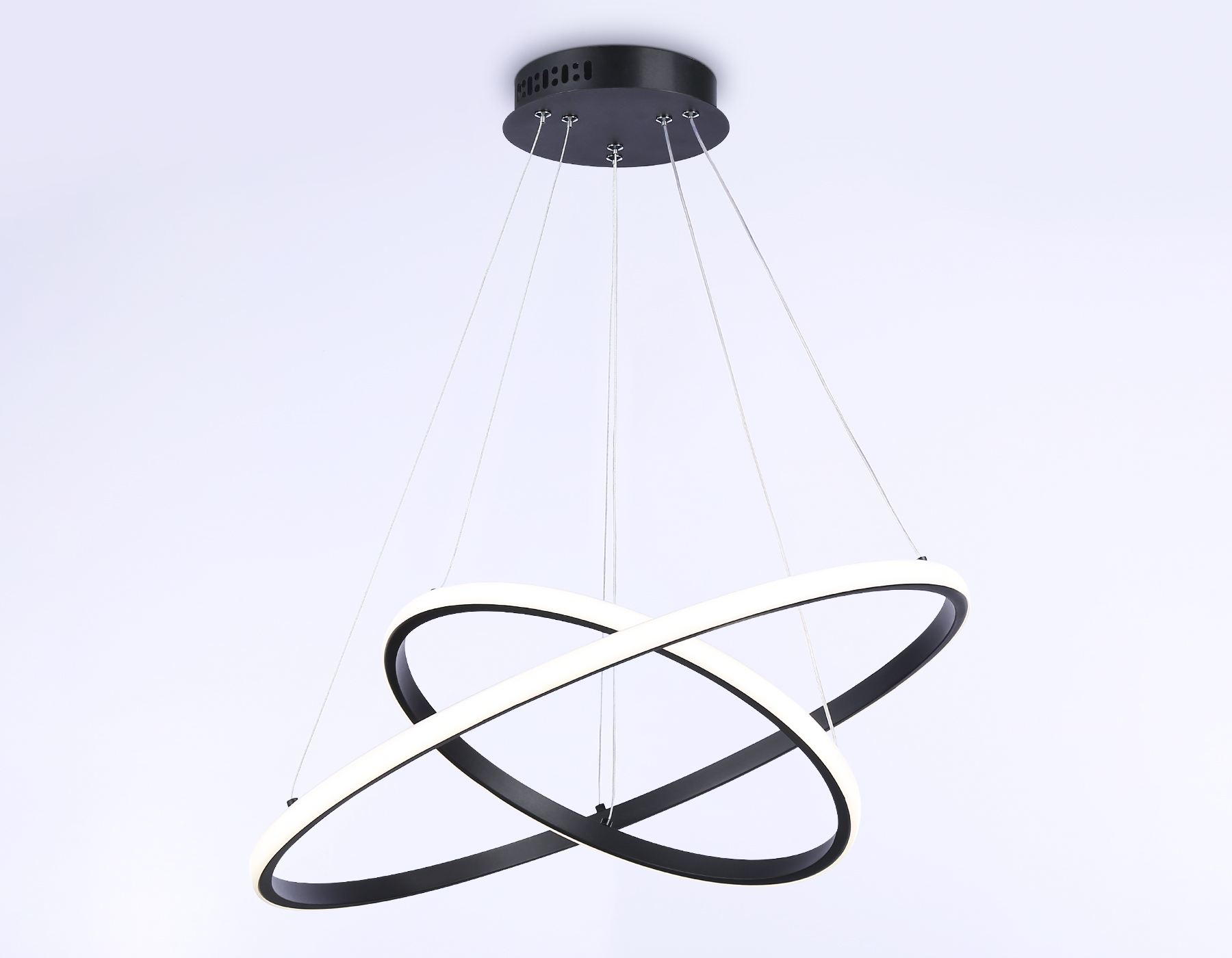 Подвесной светильник Ambrella FL40812/2 BK черный 4200K 45W D400/600*1200 (Без ПДУ)