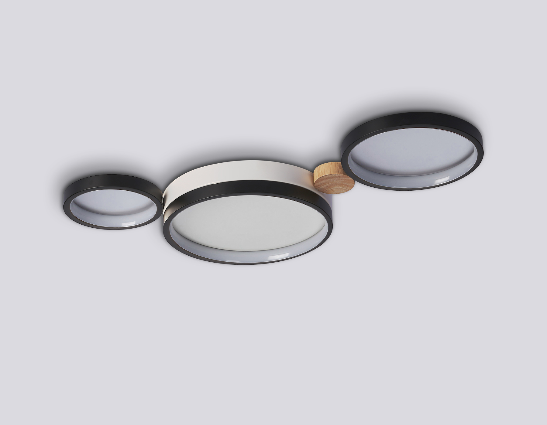 FL4814/3 BK/WH черный/белый 3000K-6400K 45W 620*290*55 (ПДУ ИК)