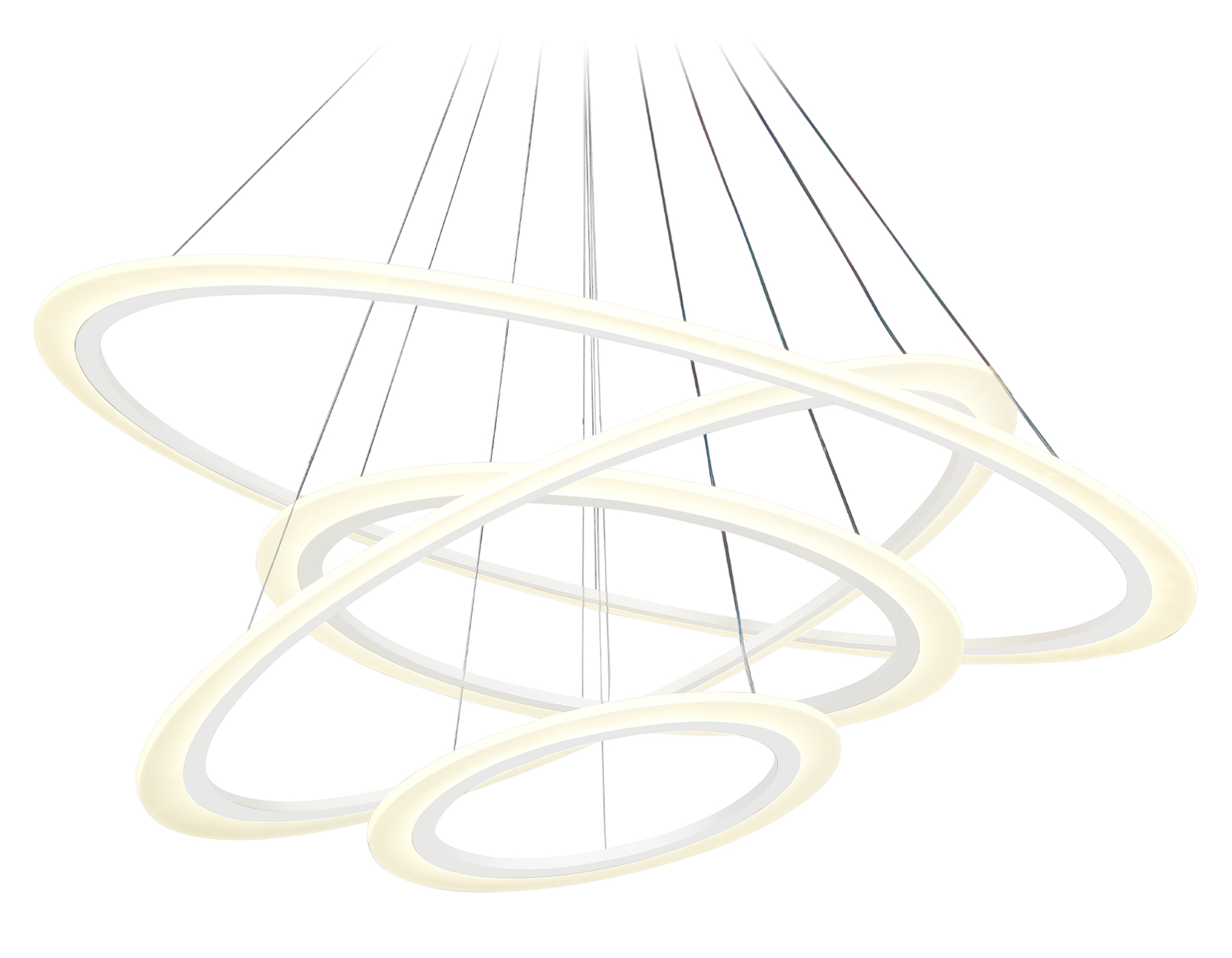 Подвесной светильник FA4363/4 WH белый 235W 3000K/4200K/6400K D1000*870 (ПДУ РАДИО 2.4G)