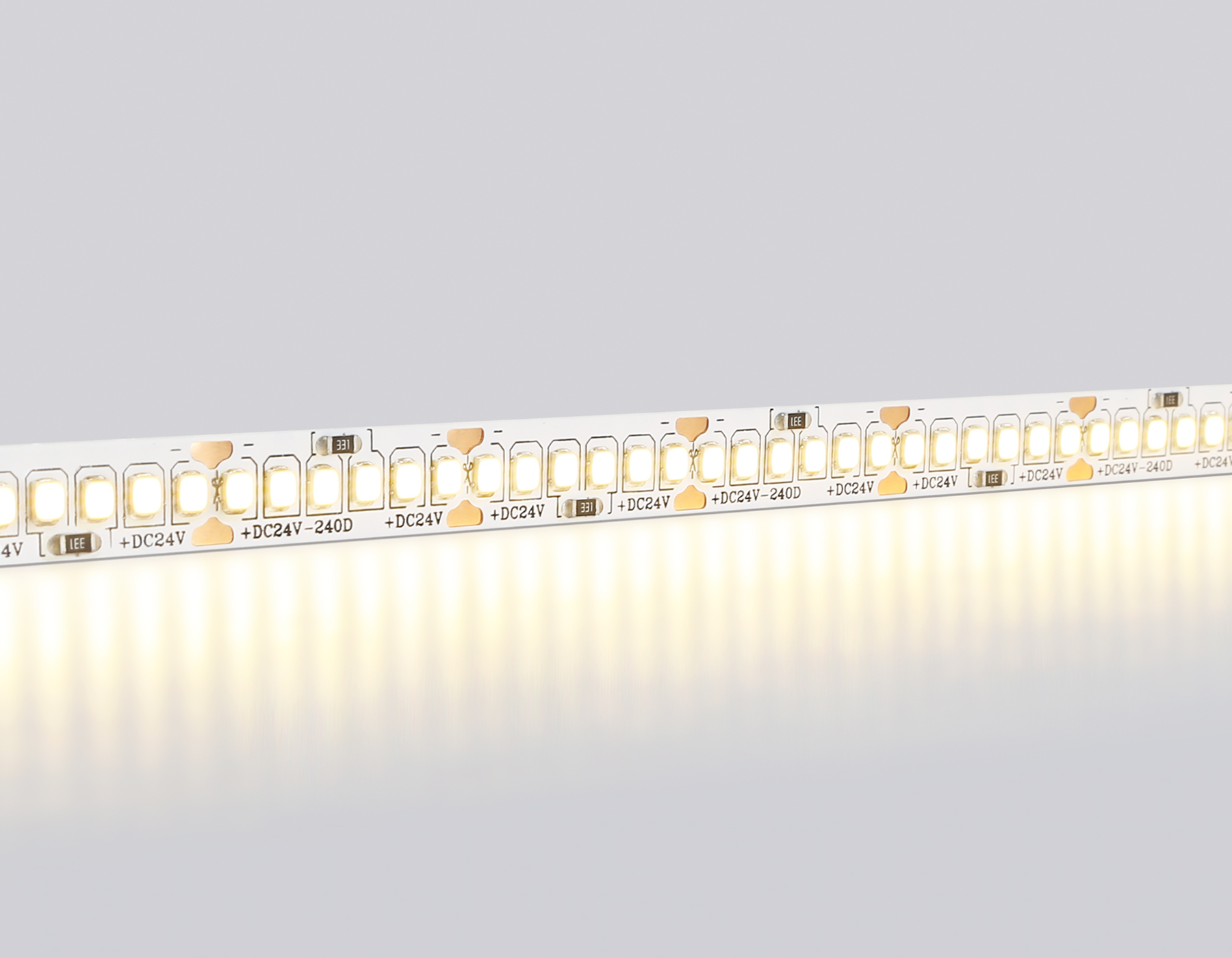 GS3401 2835 240Led/ 20W m/ 24V IP20 3000K/ 5000*10*1.2mm (2 конт.)