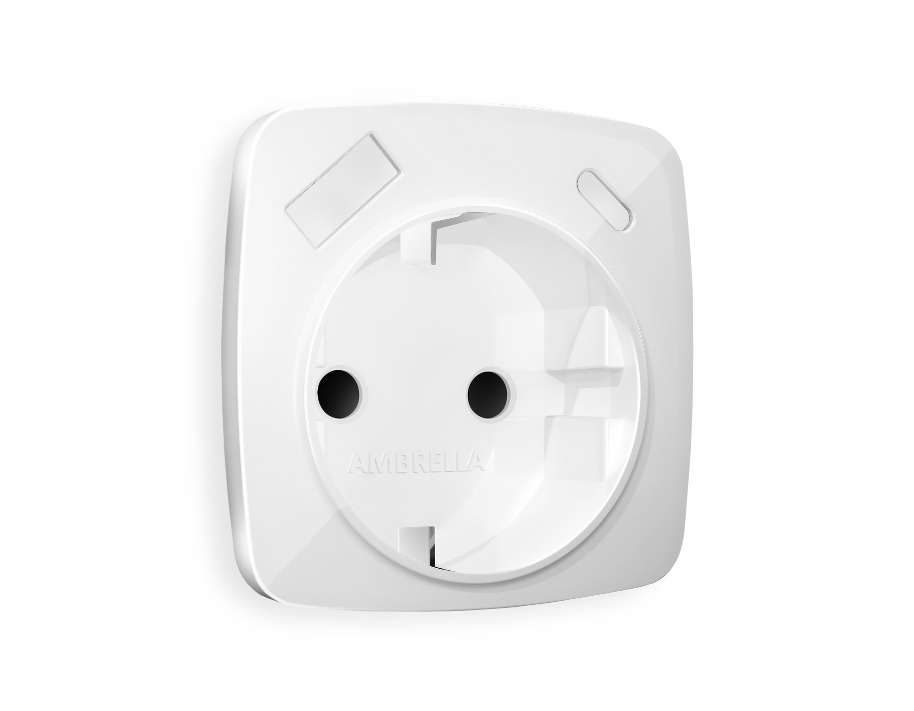 OP1100 Лицевая панель OMEGA (Белый глянец) для электрической розетки с/з со шторками 2USB A+C QUANT