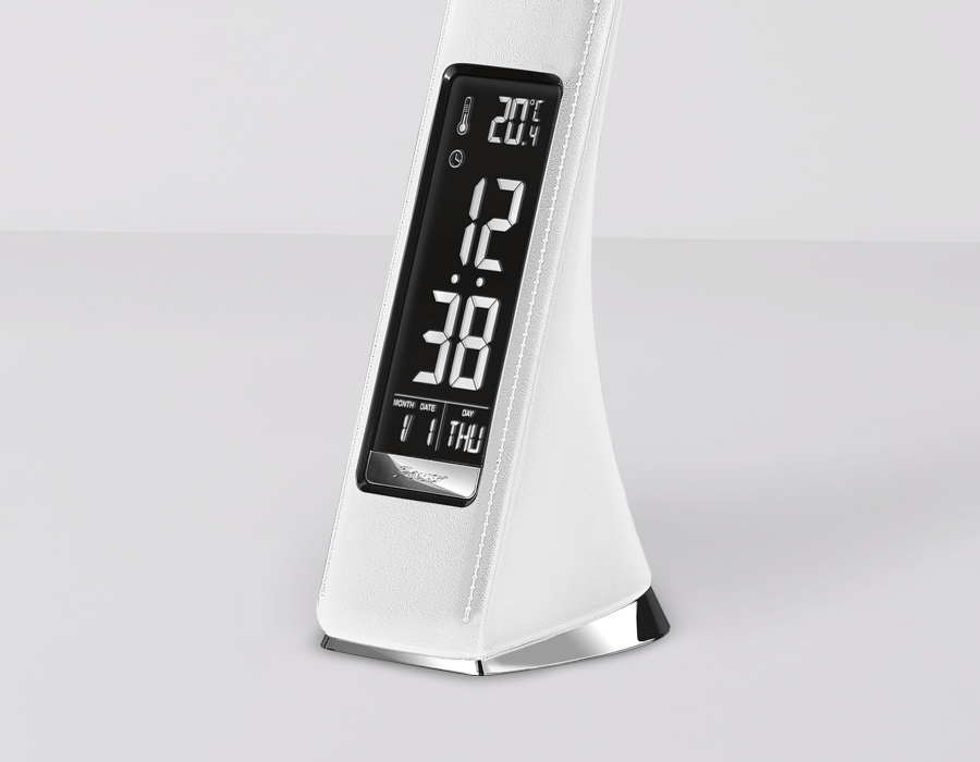 Светодиодная настольная лампа  Ambrella с дисплеем DE508 WH белый LED 3000-6400K 6W