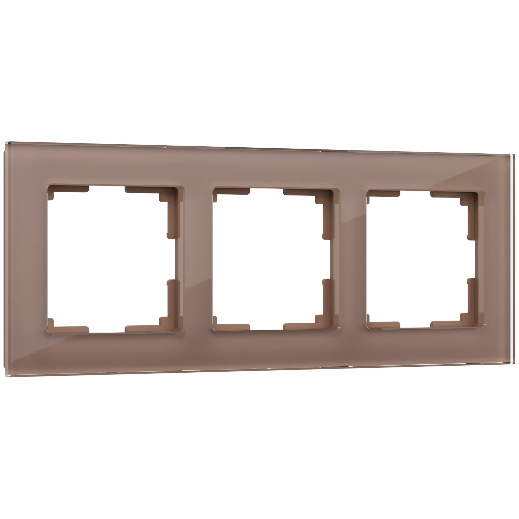 Рамка на 3 поста Favorit Werkel (латте, стекло) W0031142