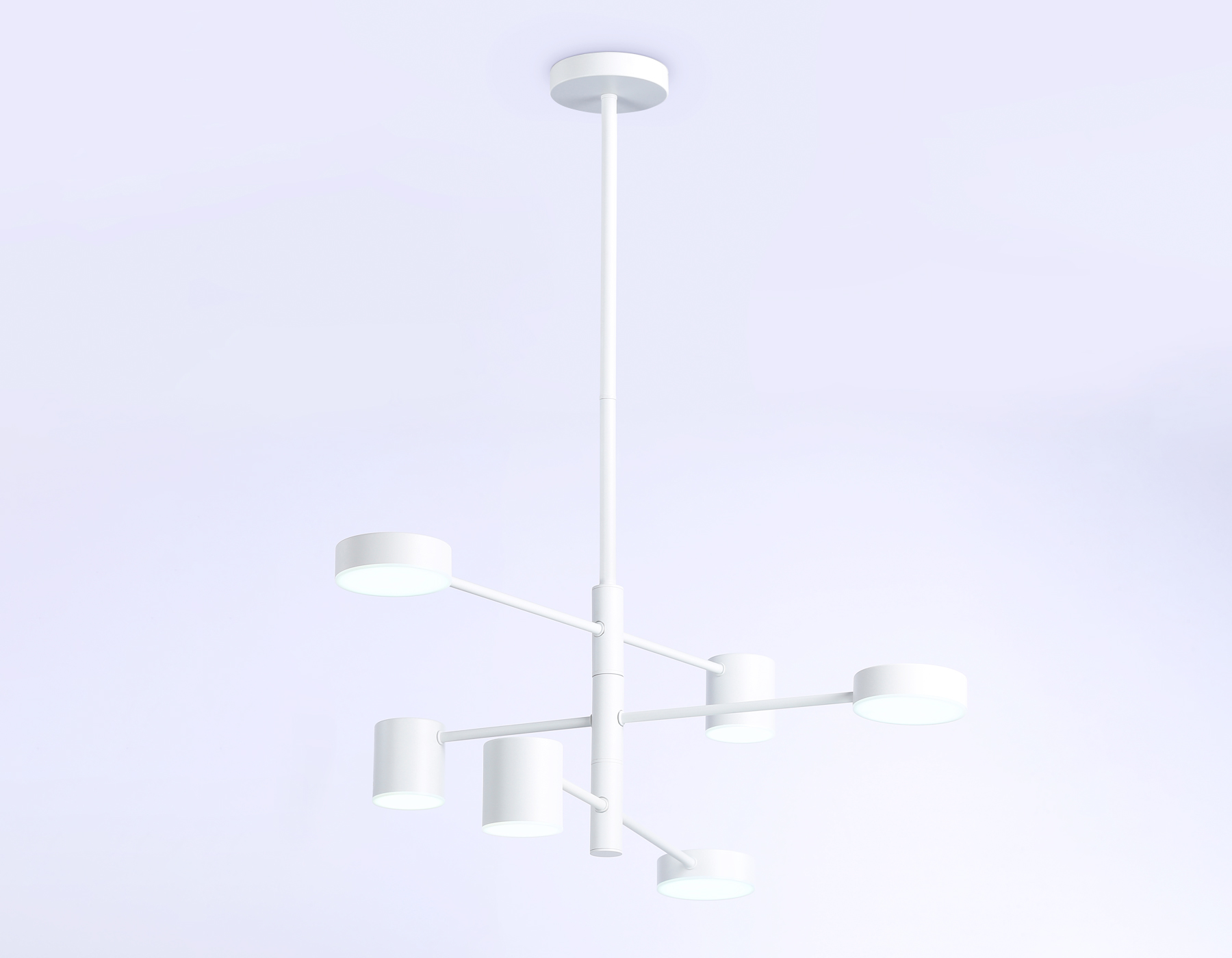 Подвесной светильник Ambrella FL51684/6 WH белый 3000K/4200K/6400K 36W D700*930 (Без ПДУ) Подвесной светильник Ambrella FL51684/6 WH белый 3000K/4200K/6400K 36W D700*930 (Без ПДУ)