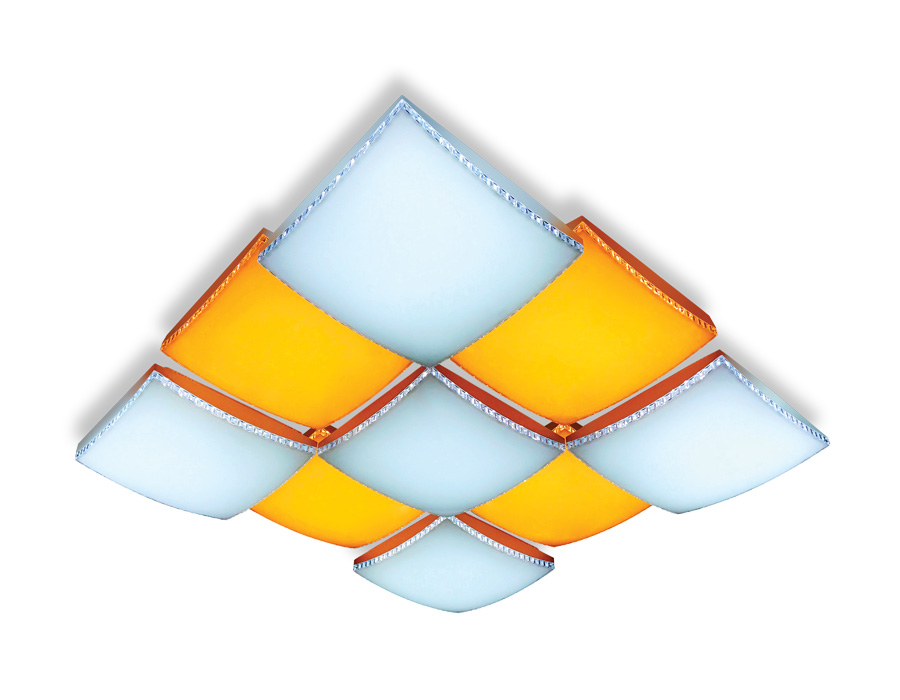 Потолочный светодиодный светильник с пультом Ambrella FP2329 WH белый 324W 810*810*145 (ПДУ РАДИО 2.4)