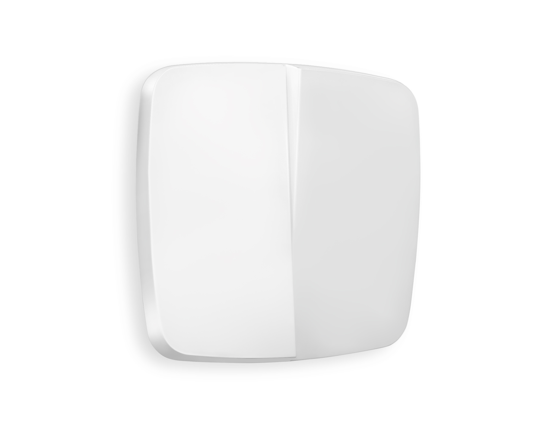 OP1230 Лицевая панель OMEGA (Белый матовый) для 2-кл выключателей QUANT