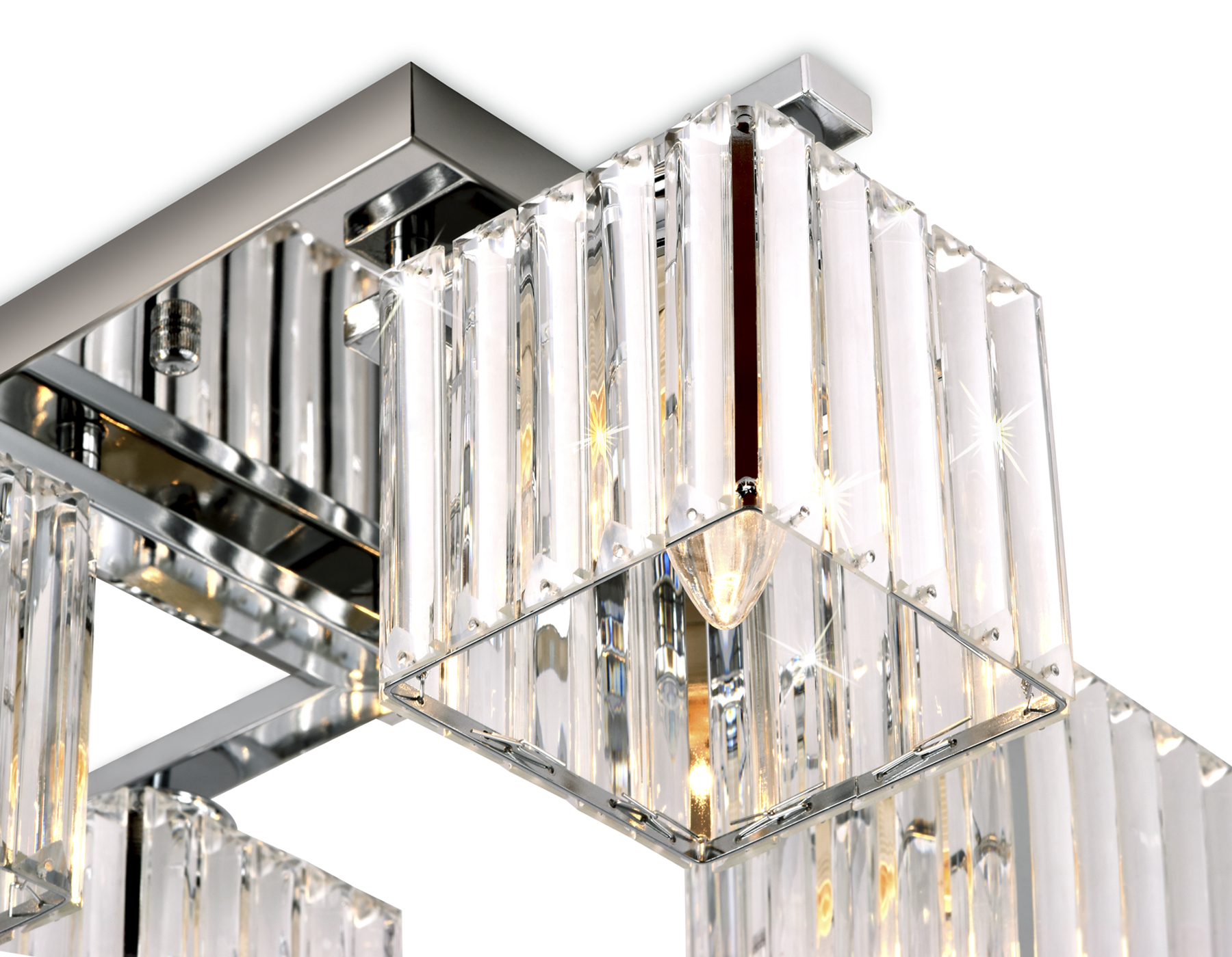 Потолочный светильник Ambrella TR5213/4 CH/CL хром/прозрачный E27/4 max 40W 630*630*220