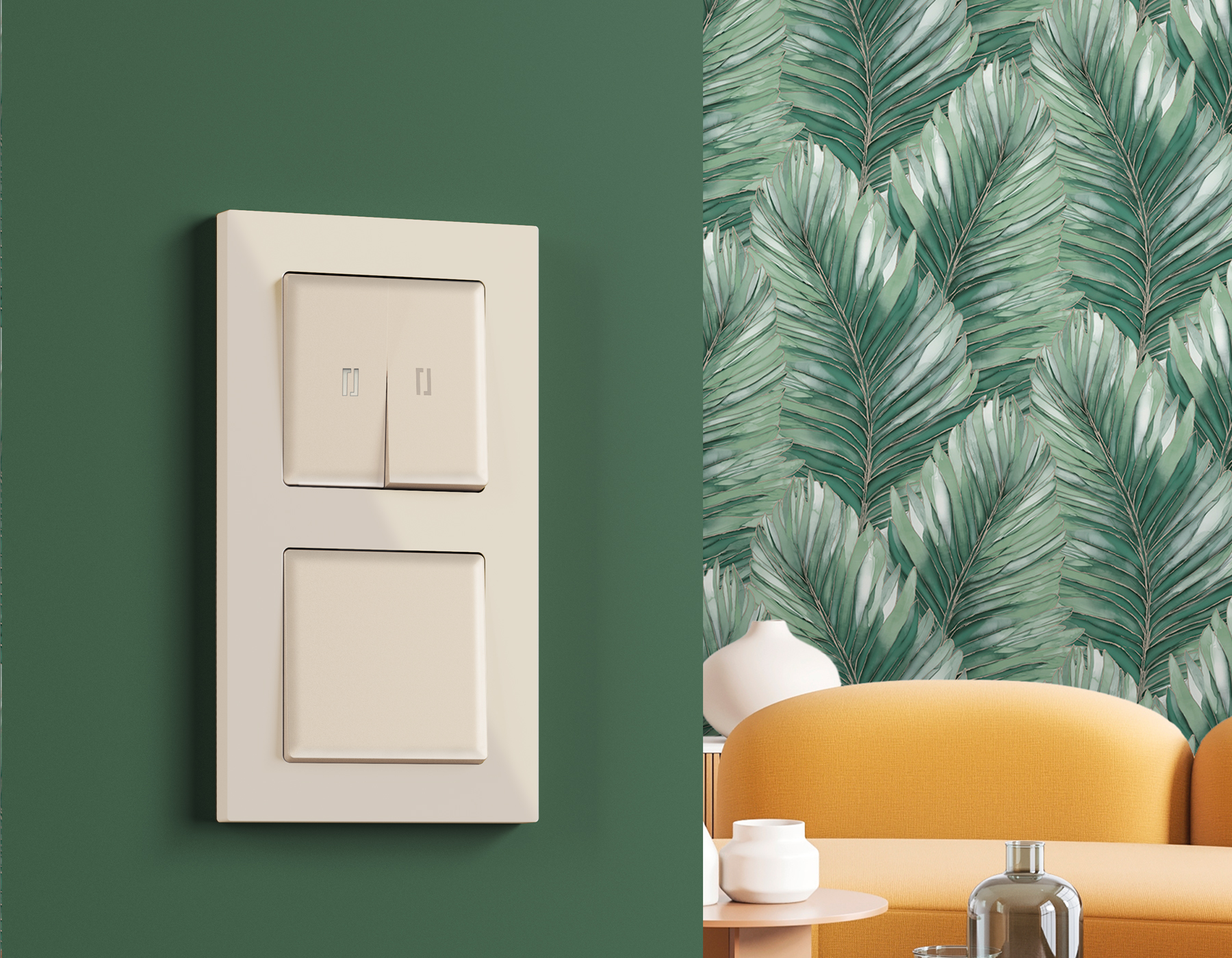 AF220335 Рамка ALFA Techno (Бежевый матовый) 5-ая