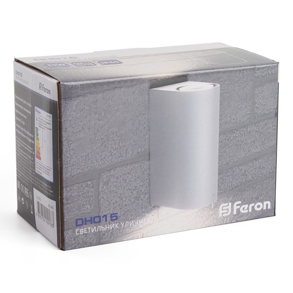 Светильник садово-парковый Feron DH015,на стену, 2*GU10 230V, серый Светильник садово-парковый Feron DH015,на стену, 2*GU10 230V, серый