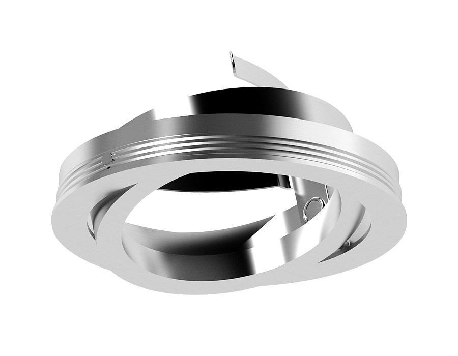 Насадка передняя поворотная для корпуса светильника Ambrella N7003 PSL серебро полированное D70*H26mm Out1.5mm MR16