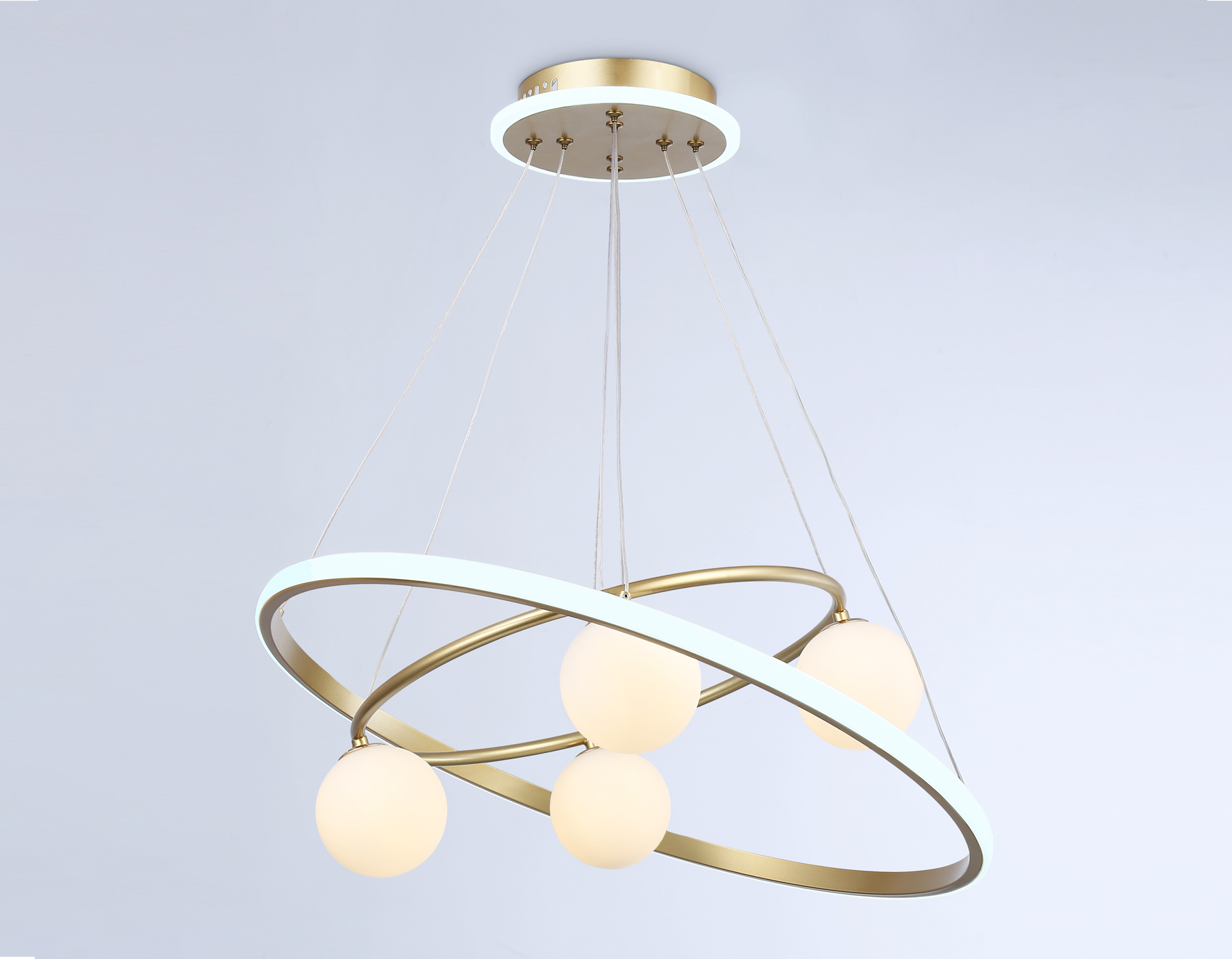 FL66324/1+4 GD золото 69W 3000K-6400K+G9/4 D600/400*1200 (ПДУ ИК)