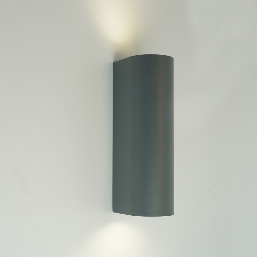 Светильник садово-парковый Feron DH024, на стену, 2*GU10 MR11 230V, серый