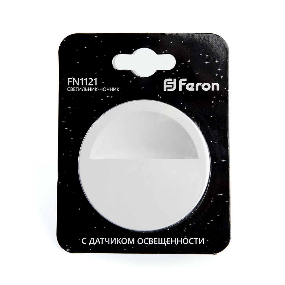 Светильник ночник Feron FN1121 0,45W 230V, белый Светильник ночник Feron FN1121 0,45W 230V, белый