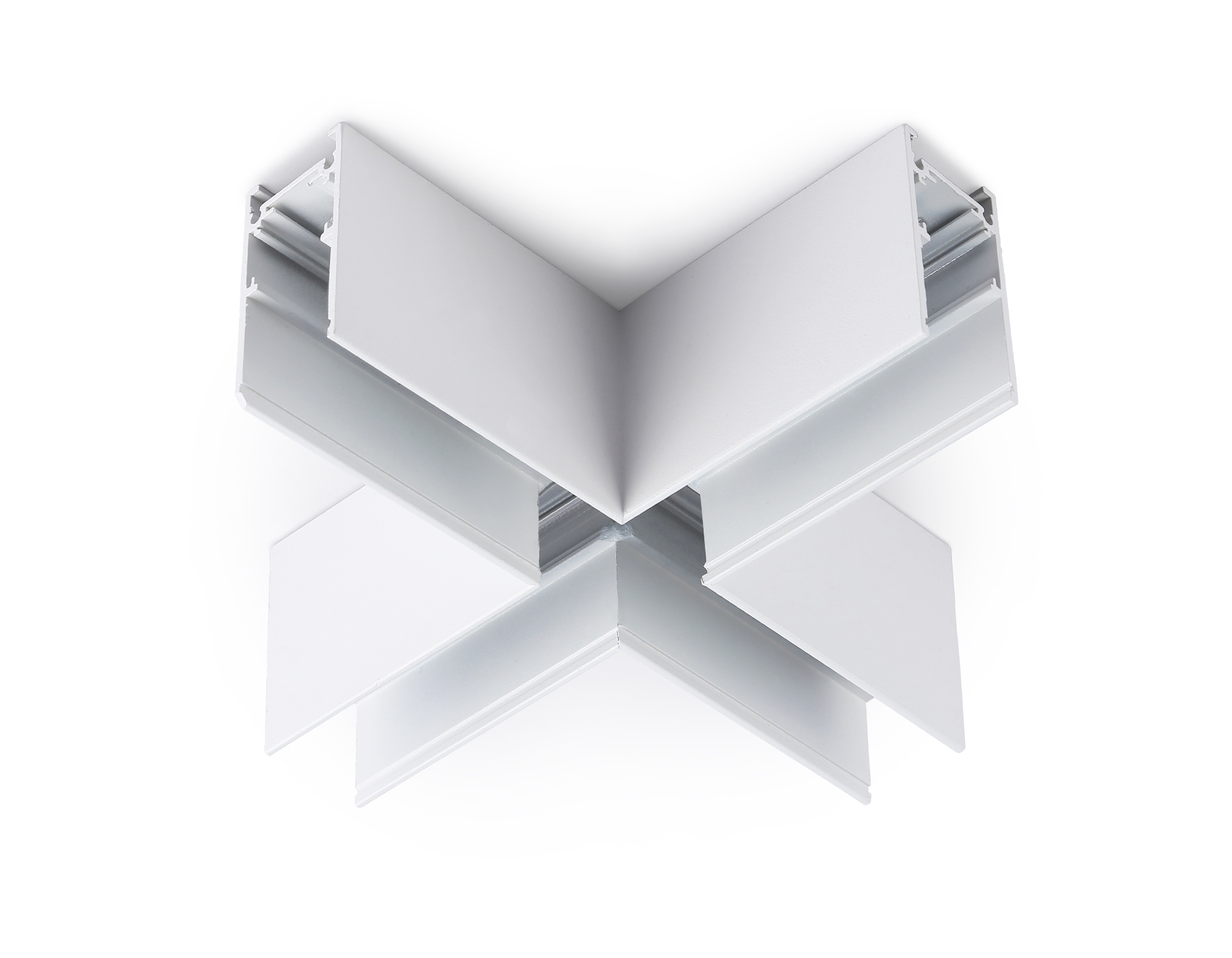 Коннектор X-образный для накладного шинопровода Ambrella GL3375 WH белый 170*170*53.7