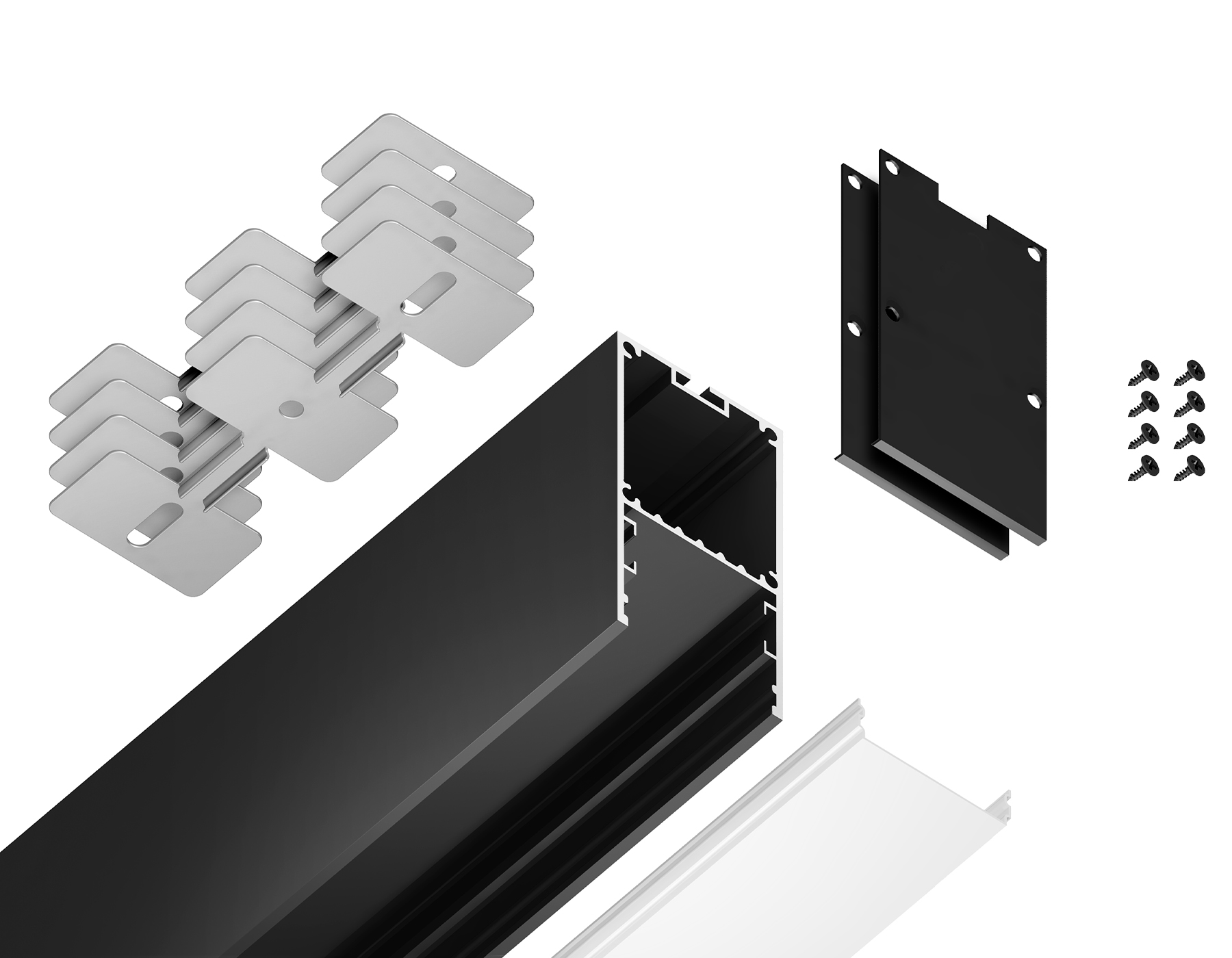 GP3000BK черный 2000*35*67