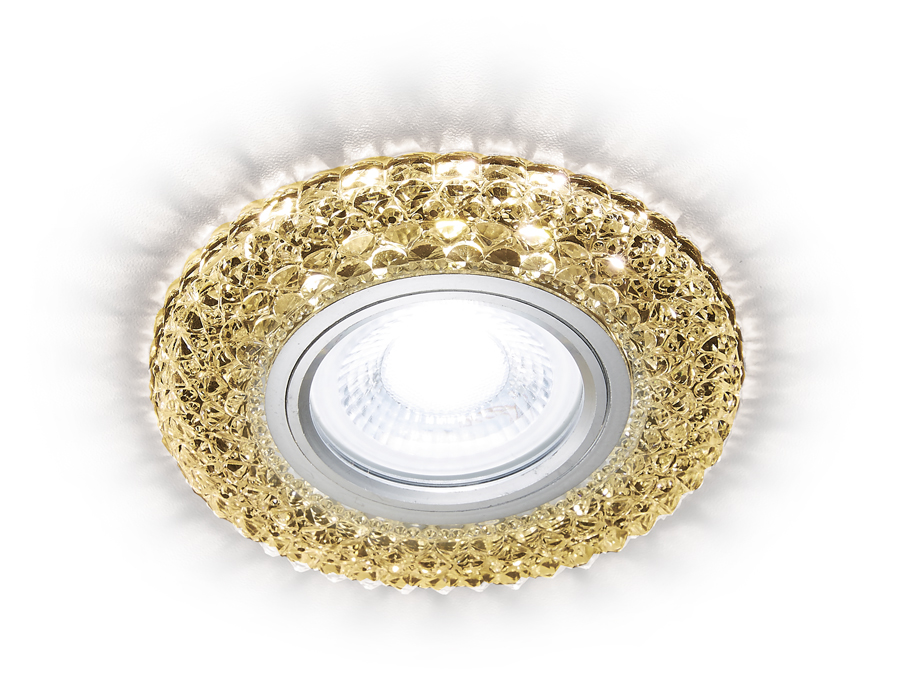 Встраиваемый светильник Ambrella S291 CH/WR  хром/прозрачный MR16+3W(LED WARM 3000K)