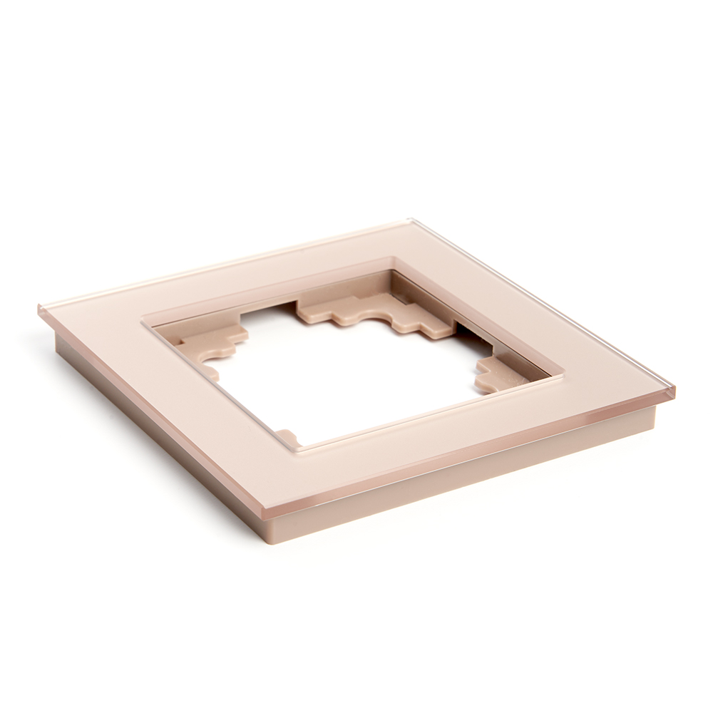 Рамка 1-местная STEKKER, GFR00-7001-02, серия Катрин, шампань