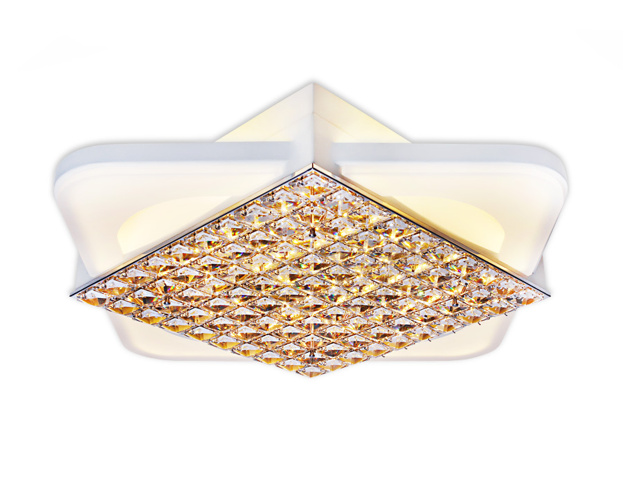 Светильник Ambrella FA124 WH 104W 470*470*100 (ПДУ РАДИО 2.4)