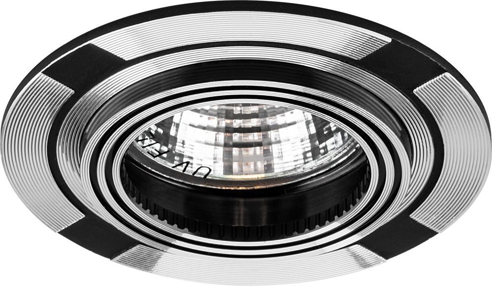 Светильник встраиваемый Feron DL239 потолочный MR16 G5.3 черный-алюминий