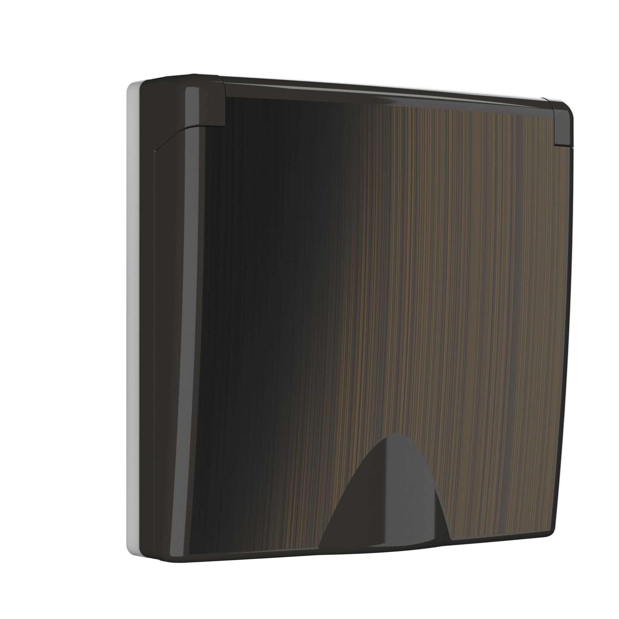 Накладка для розетки IP44 с крышкой Werkel (бронзовый) WL12-SKGSC-IP44-CP