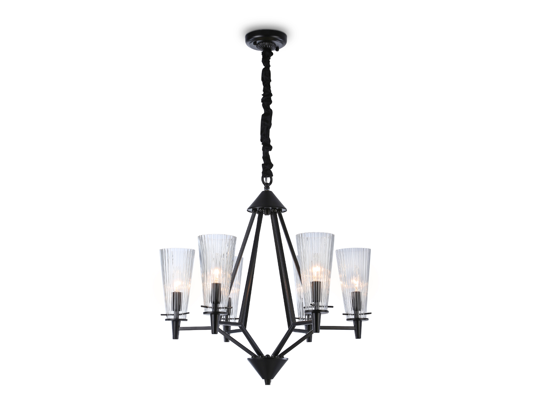 TR3237/6 BK черный E14/6 max 40W D610*585