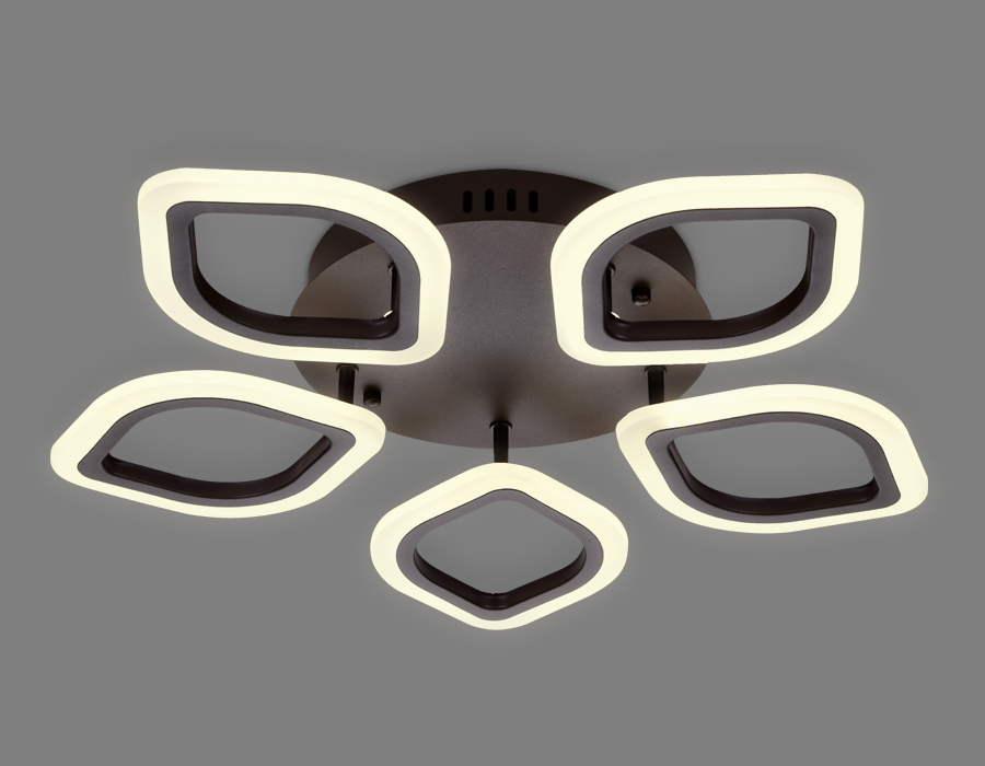 Потолочный светодиодный светильник Ambrella с пультом FA443 кофе 60W 540*520*80