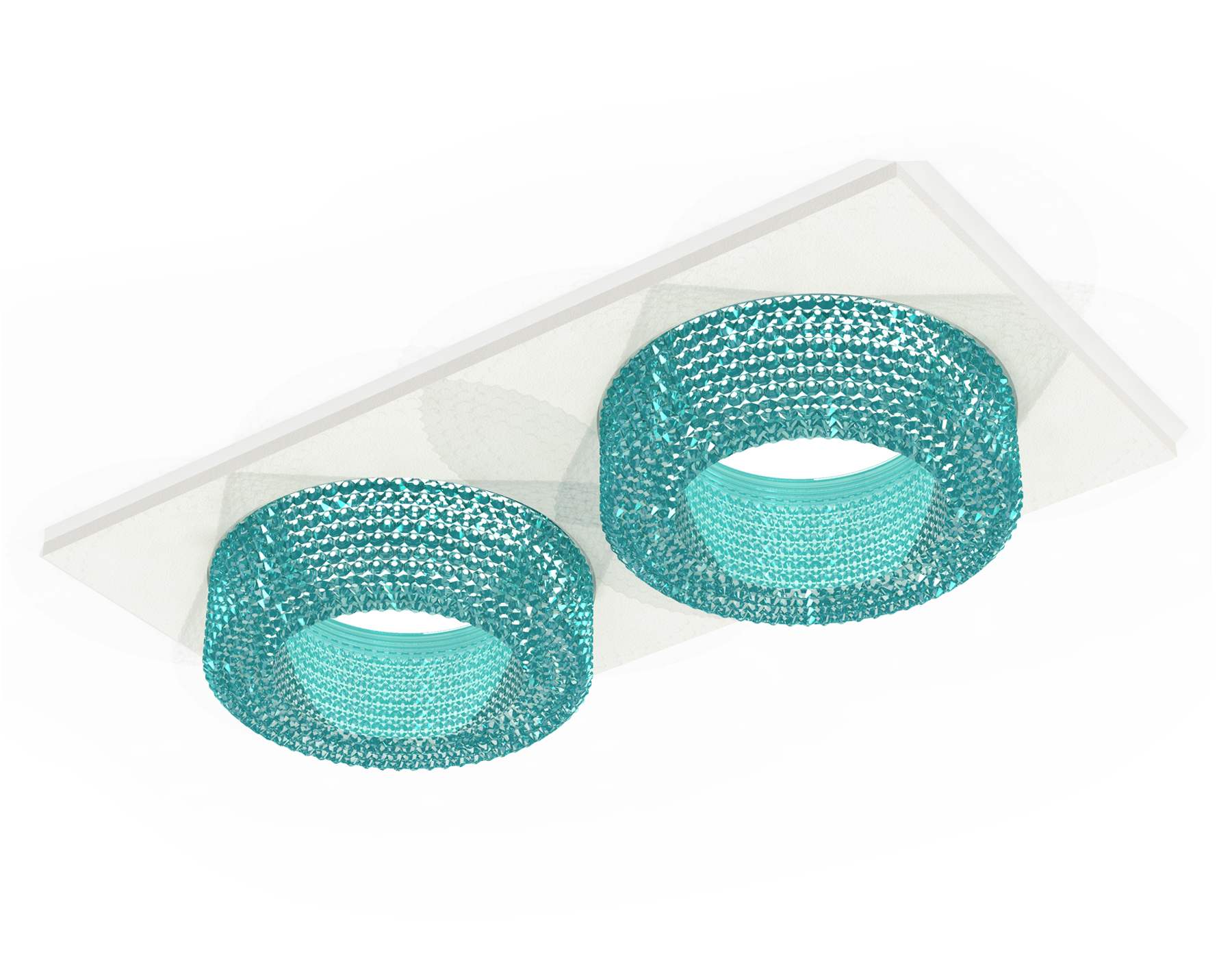 Встраиваемый светильник XC7635023 SWH/BL белый песок/голубой MR16 GU5.3 (C7635, N7194)