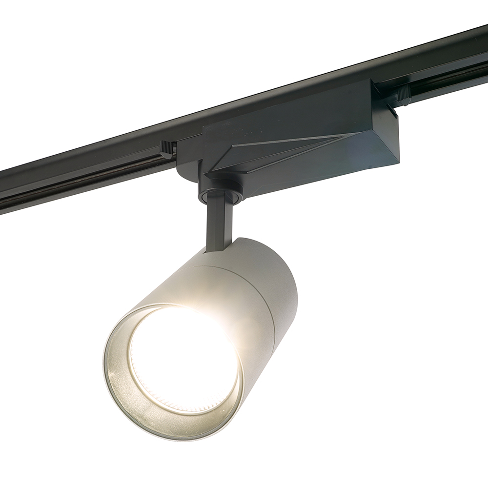 Светодиодный светильник Feron AL103 трековый однофазный на шинопровод 30W 6400K, 35 градусов, серый серия MarketBright