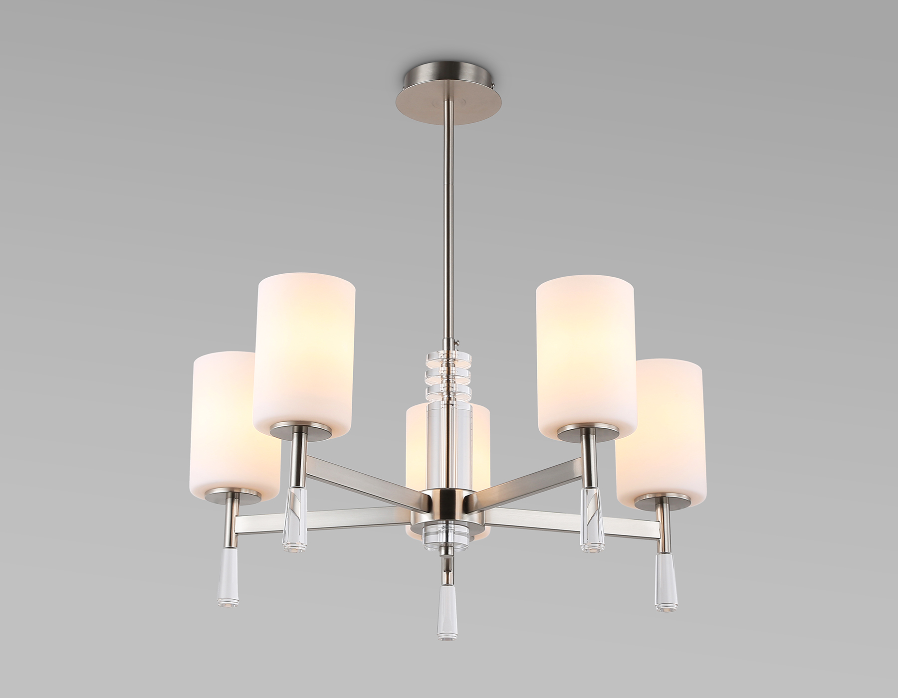 LH56251/5 SN/FR никель/белый матовый E27/5 max 60W D600*590