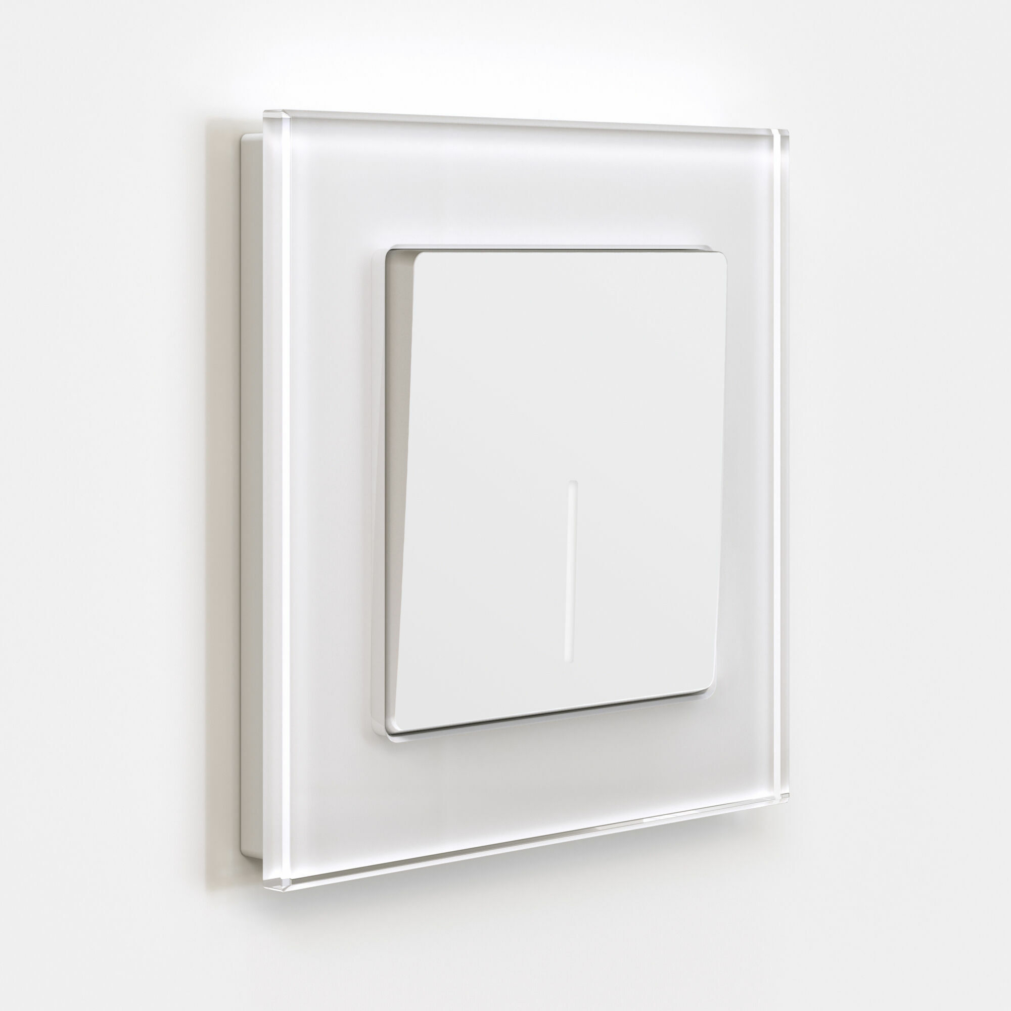 Выключатель одноклавишный с подсветкой Werkel (белый матовый) W1110161