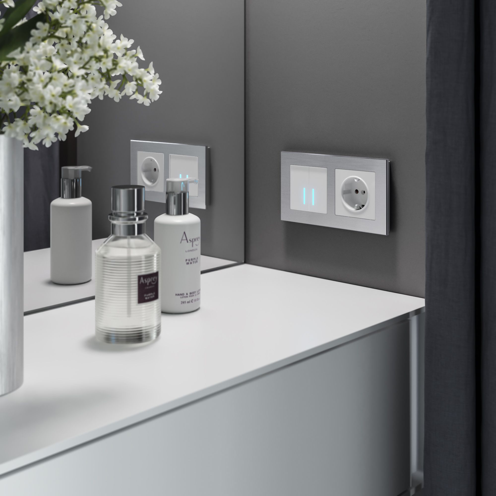 Сенсорный выключатель одноклавишный с управлением по Wi-Fi Werkel (белый) W4520601