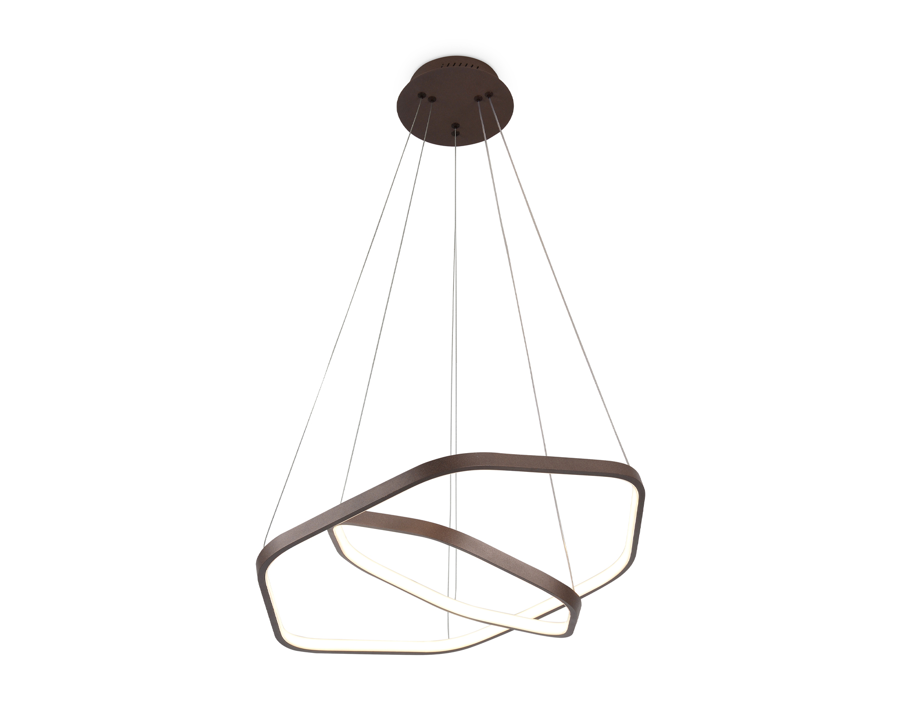 Подвесной светодиодный светильник Ambrella FL361/2 CF кофе 48W 4200K D400/600*1200 (без ПДУ)