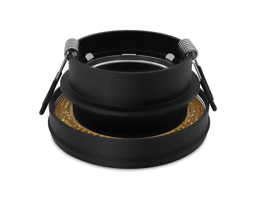 Встраиваемый точечный светильник Ambrella TN348 SBK/TI черный песок/янтарь GU5.3 D85*45