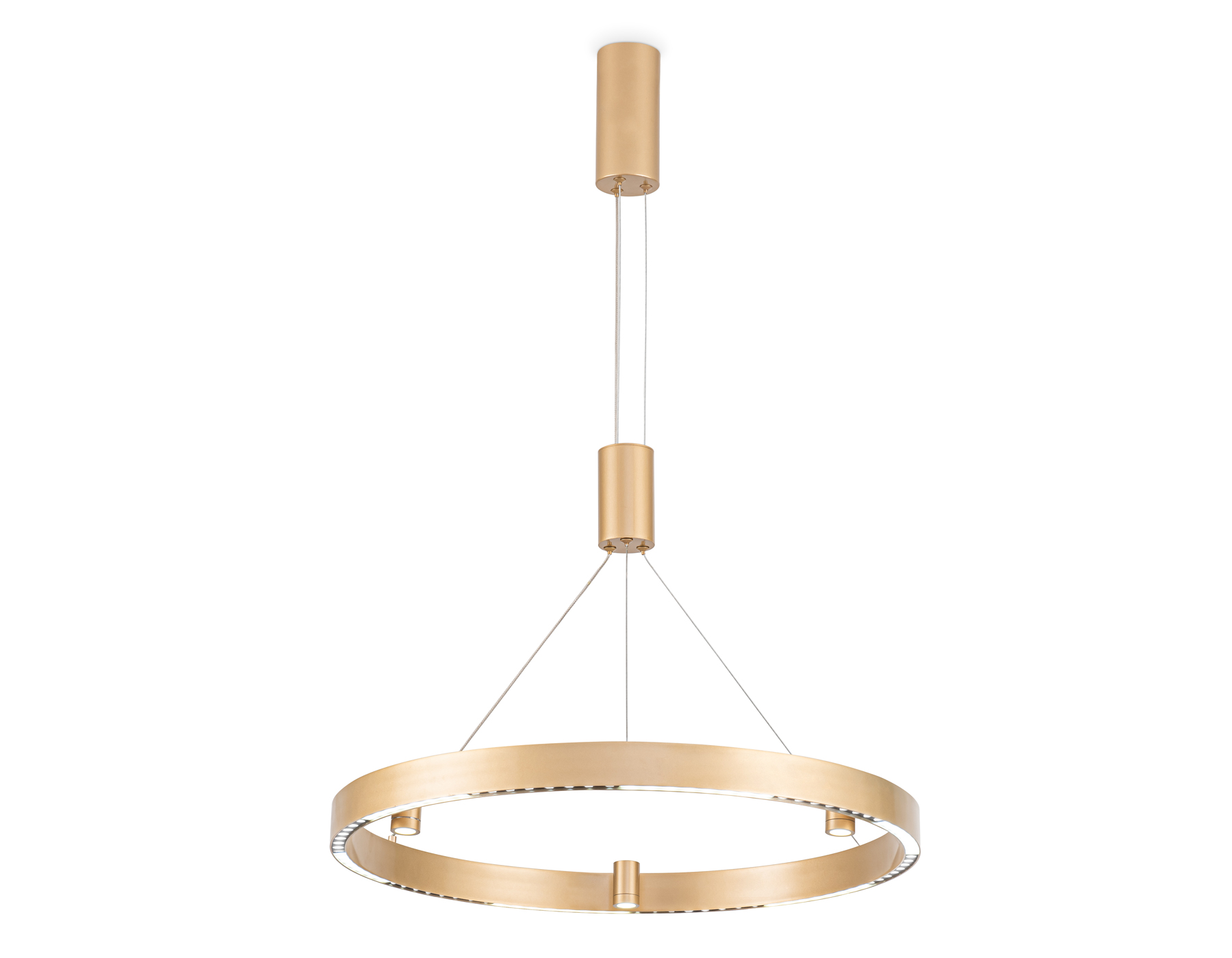 Подвесной LED светильник FL5846/1+3 GD золото 40W 3000K/4200K/6400K D600*1200 (без ПДУ)