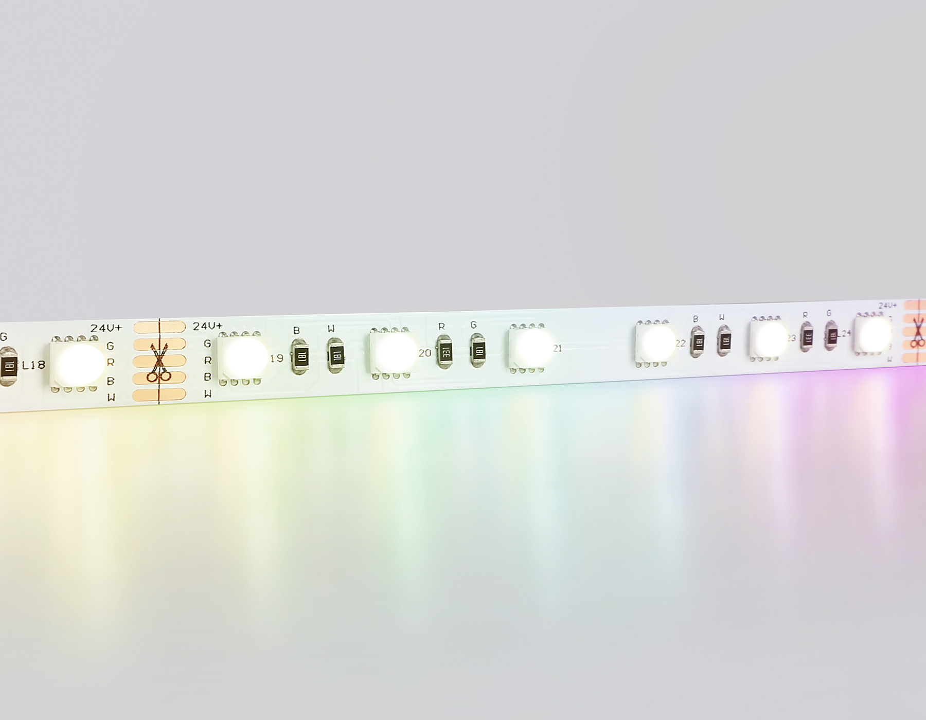 GS4401 5050 60Led /10W m/ 24V IP20 RGBW+3000K/ 5000*10*1.87mm (5 конт.) GS4401 5050 60Led /10W m/ 24V IP20 RGBW+3000K/ 5000*10*1.87mm (5 конт.)