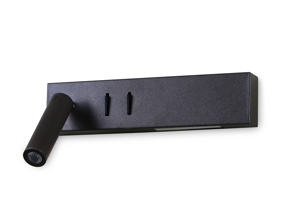 Настенный светодиодный светильник с выключателем Ambrella FW286 SCF кофе песок LED 4200K 3W+3W 260*50*65