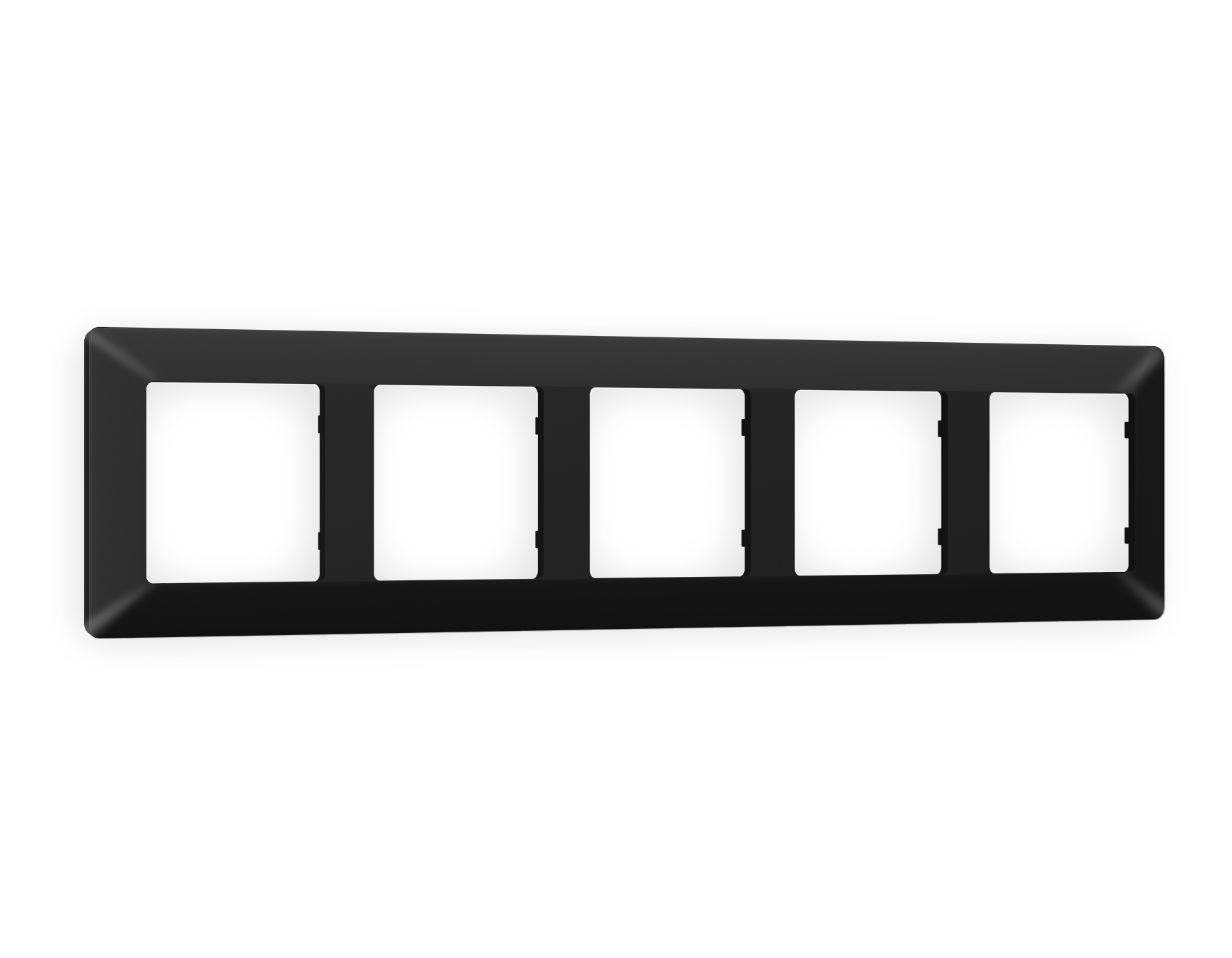 AF110705 Рамка ALFA Line (Черный матовый) 5-ая