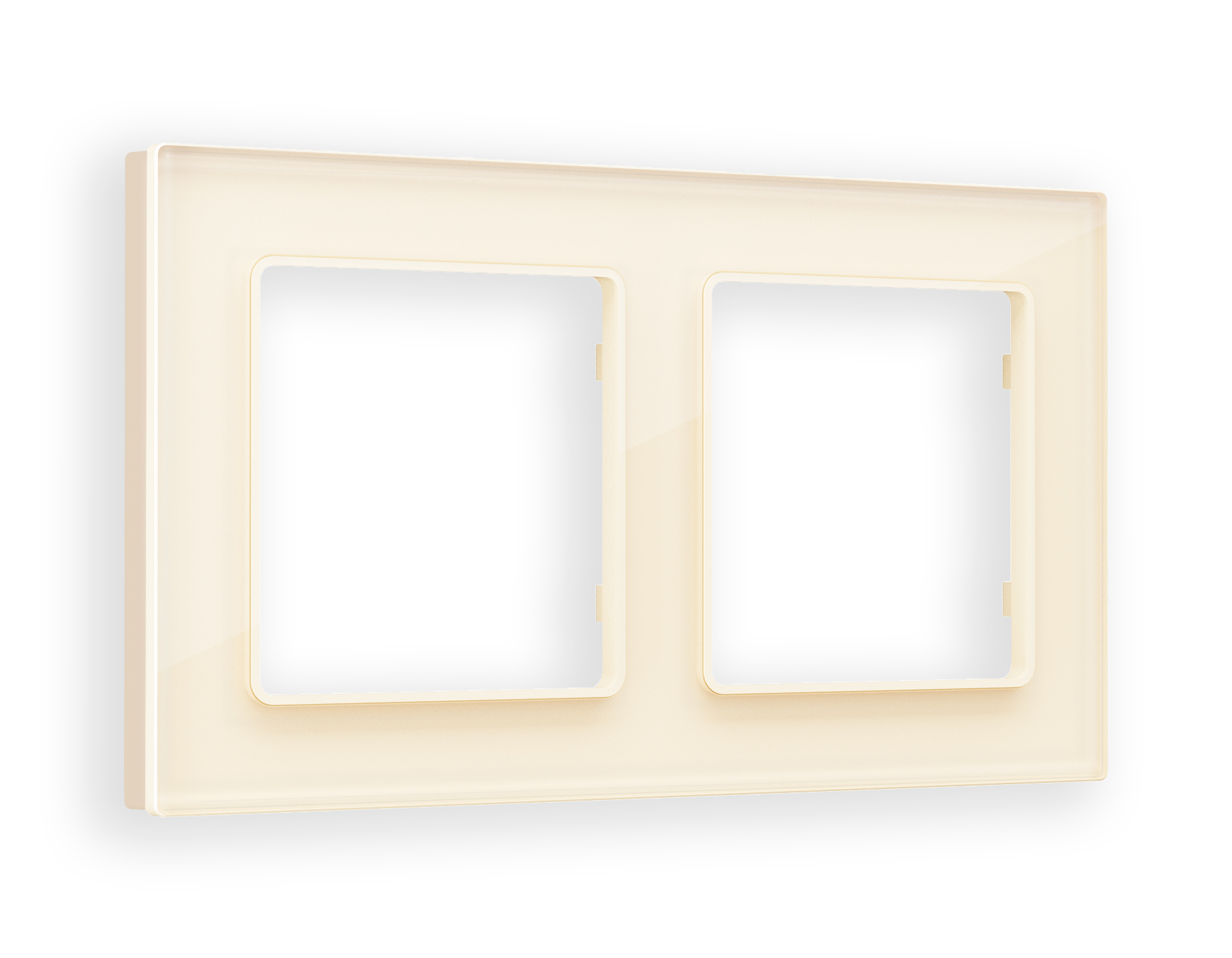 AF330302 Рамка ALFA Platos (Бежевый Стекло органическое) 2-ая