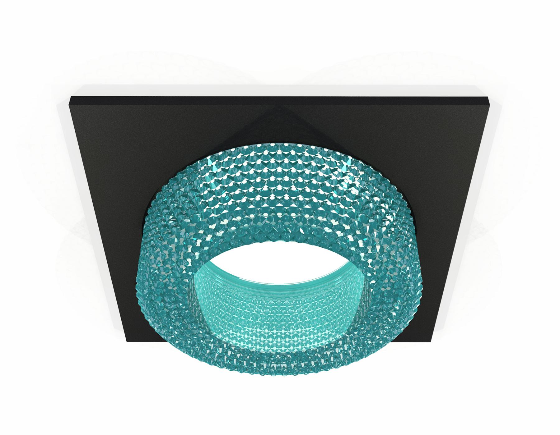 Встраиваемый светильник XC7632023 SBK/BL черный песок/голубой MR16 GU5.3 (C7632, N7194)