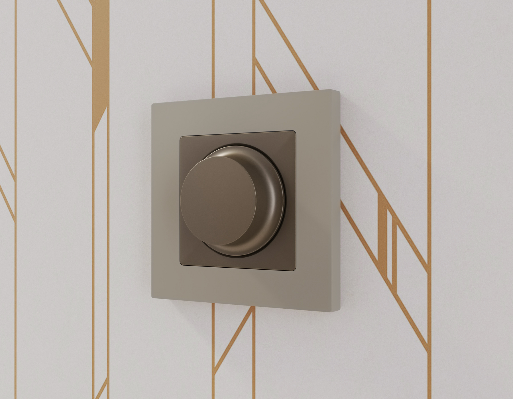 AP6355 Лицевая панель ALFA (Темная бронза матовый) для светорегулятора универсального QUANT