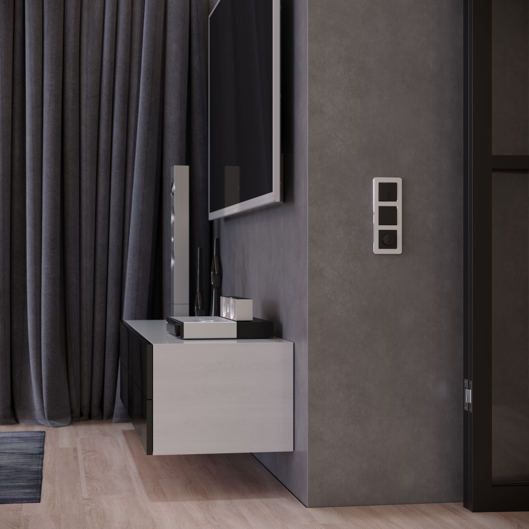 Рамка на 3 поста Platinum Werkel (алюминий) W0032606