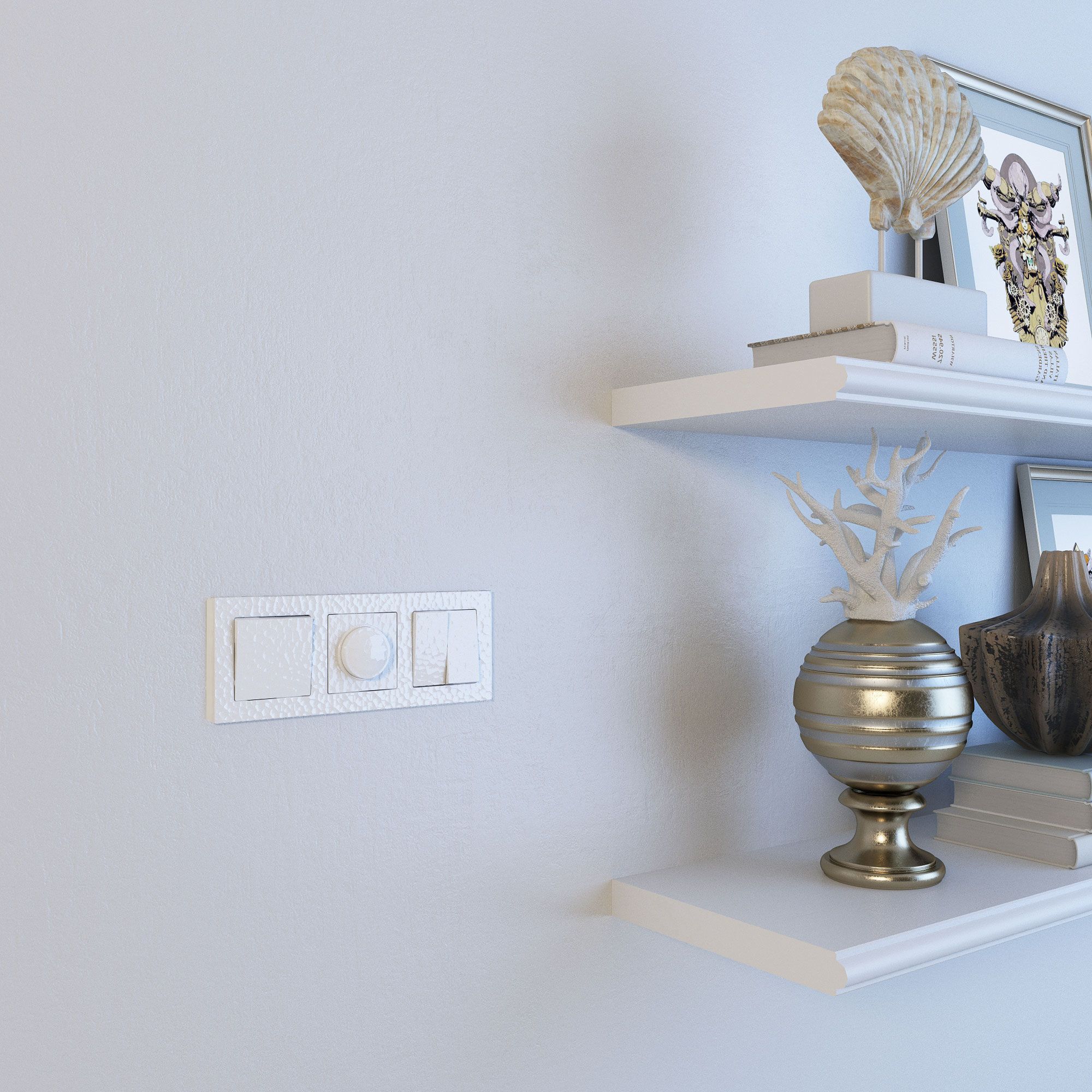 Клавиша для выключателя перекрестного Werkel Hammer (белый) / W1219001 / a052029