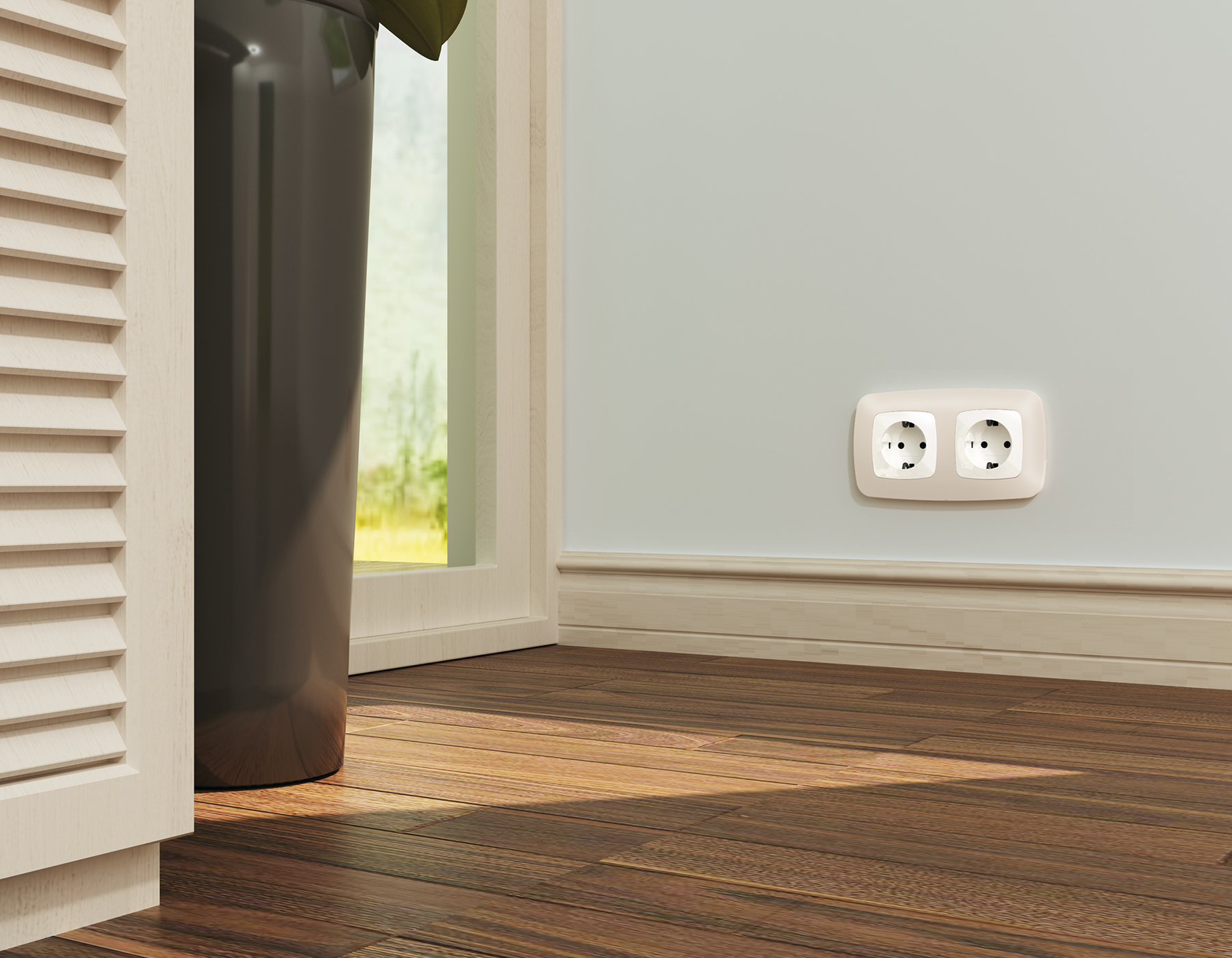 OF140332 Рамка OMEGA Ecta (Бежевый матовый) 2-ая