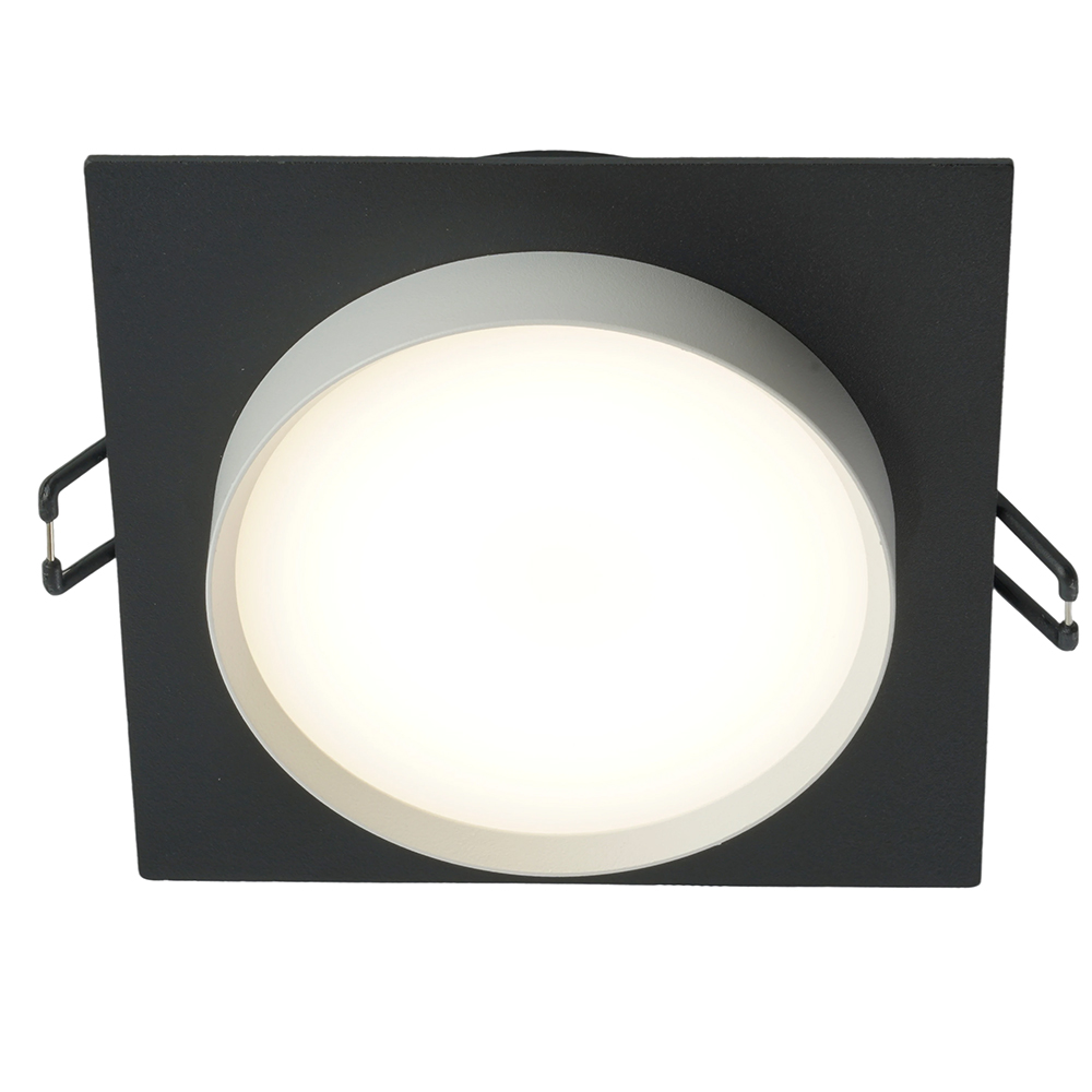 Светильник встраиваемый Feron DL506 потолочный GX53 черный + белый квадрат