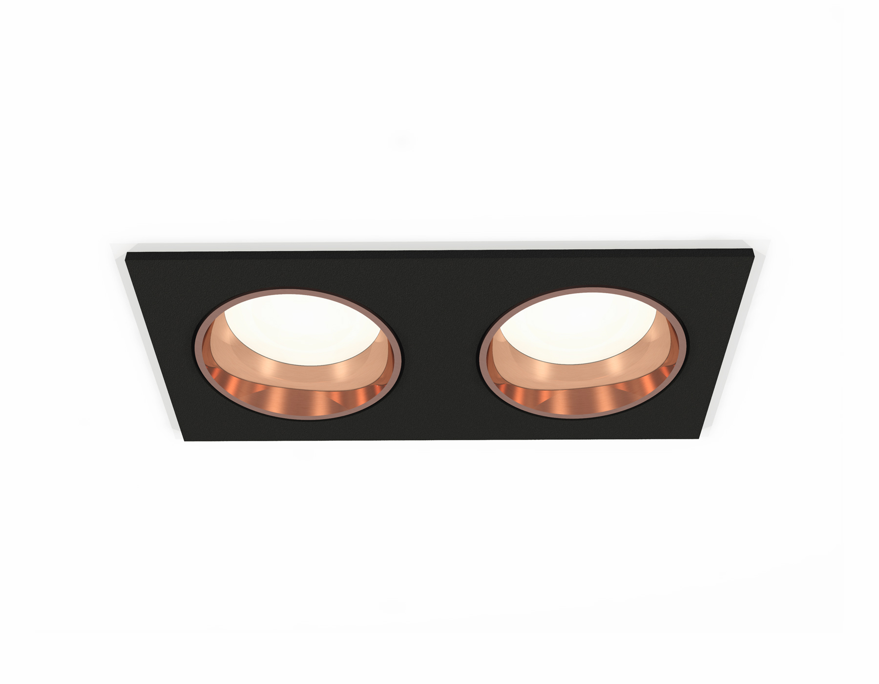 Встраиваемый светильник XC6526005 SBK/PPG черный песок/золото розовое полированное MR16 GU5.3 (C6526, N6114)