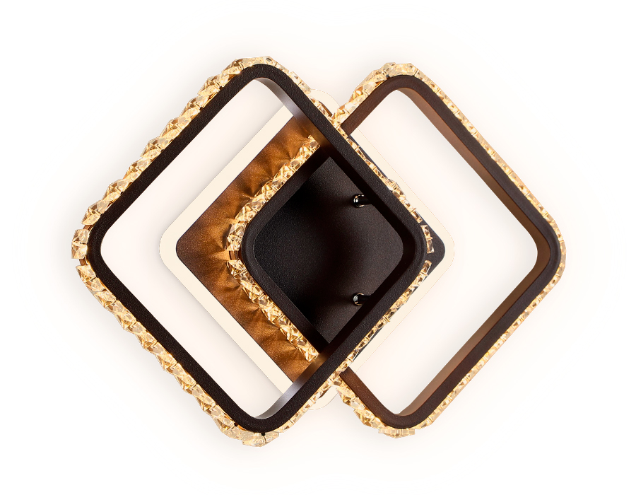 Настенный светодиодный светильник с выключателем Ambrella FA276 SCF кофе песок LED 3000K+6400K 26W 340*200*70