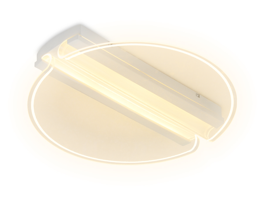 Потолочный светодиодный светильник Ambrella FA613 WH белый 64W (ПДУ РАДИО 2.4)